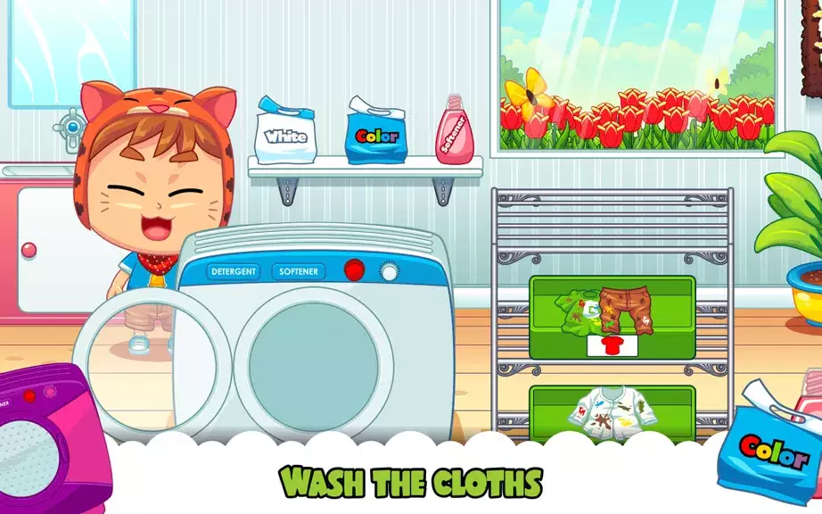 Marbel Laundry - Kids Game Schermafbeelding 2