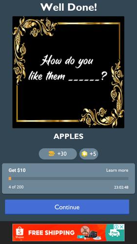 Fill in the Blank Word Quiz スクリーンショット 2