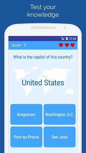 Capitals of the countries Quiz Ảnh chụp màn hình 0