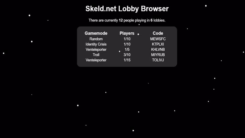 Skeld.net Among Us Mods Ảnh chụp màn hình 3