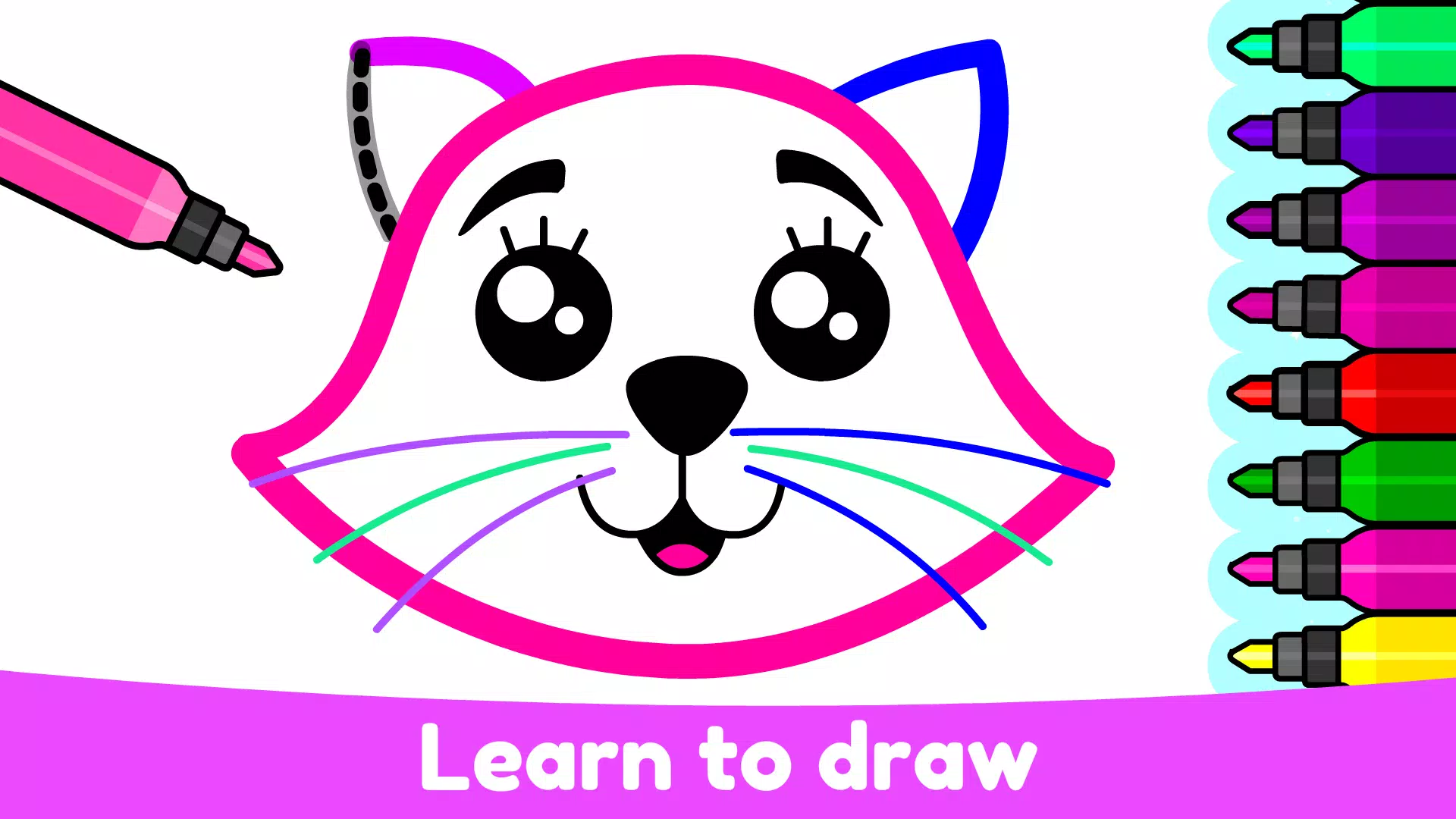 Kids Drawing & Coloring Games स्क्रीनशॉट 0