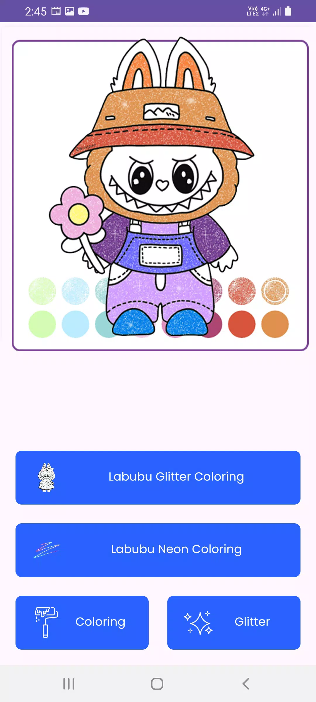 Labubu Glitter Coloring應用截圖第0張