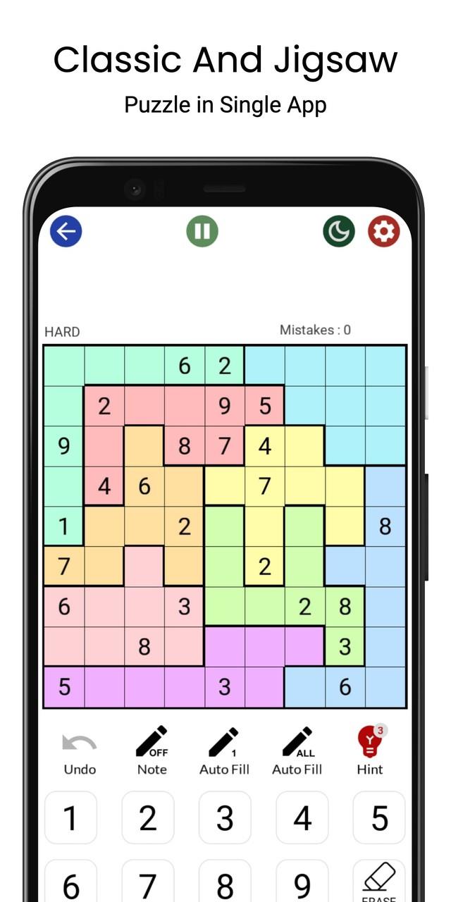 Sudoku - Classic & Jigsaw Capture d'écran 2