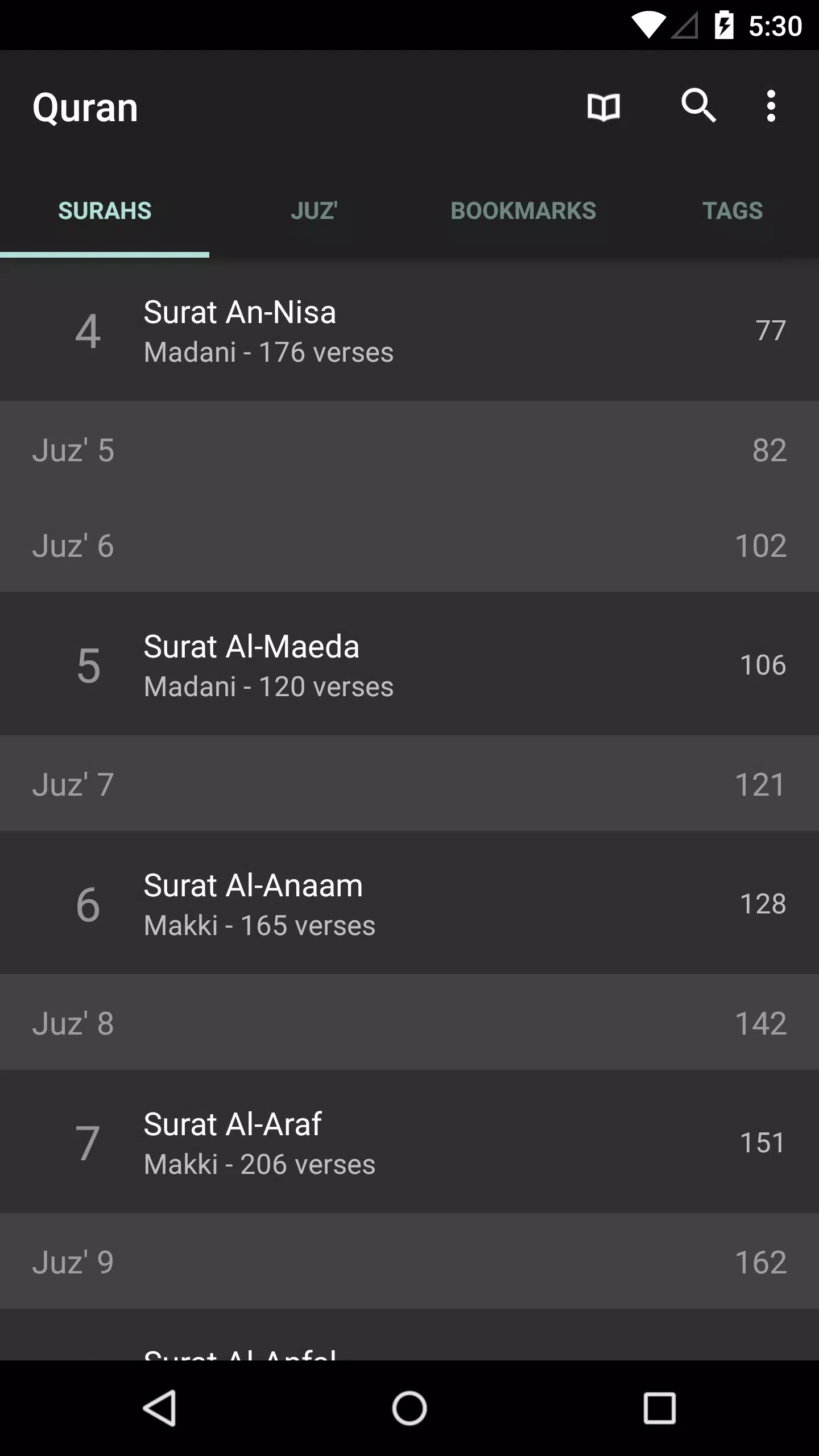 Schermata Quran 0