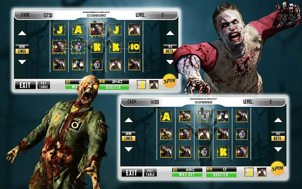 Casino Walking Zombie Slots Machine スクリーンショット 3