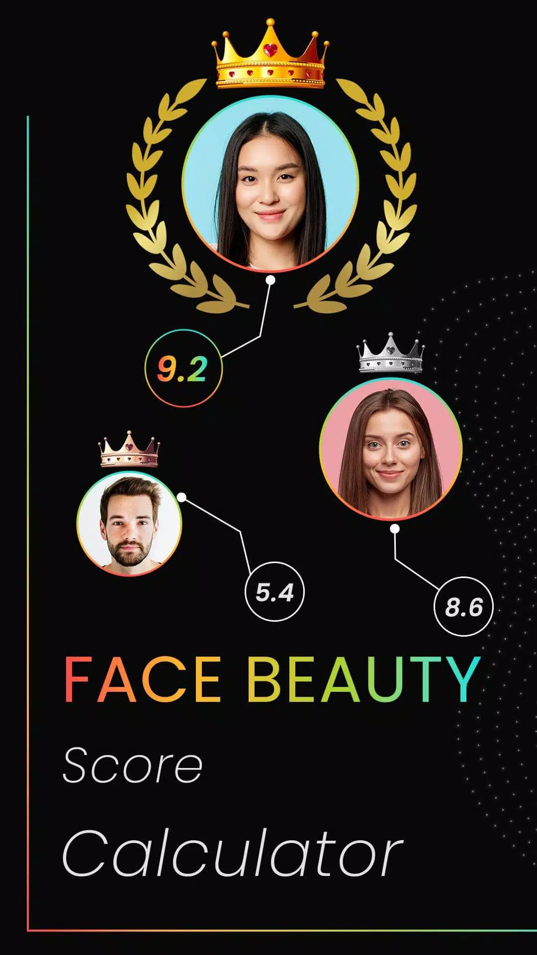 Face Beauty Score Calc & Tips Capture d'écran 1