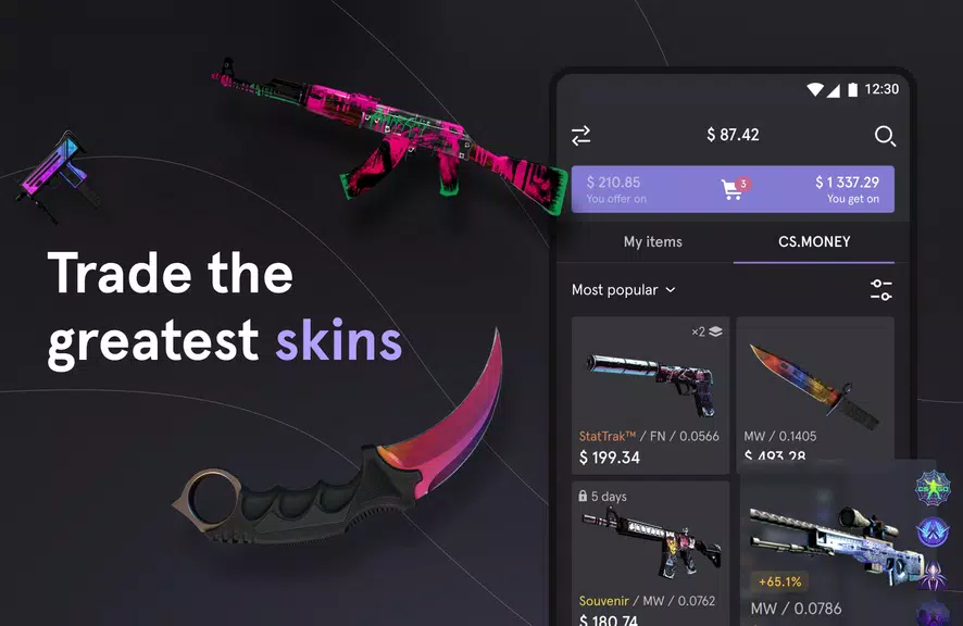 Schermata CS.MONEY ‒ Trade CS:GO skins 0