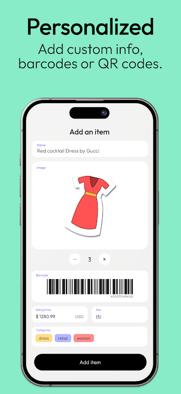 Amoa: easy scanner & inventory Screenshot 2