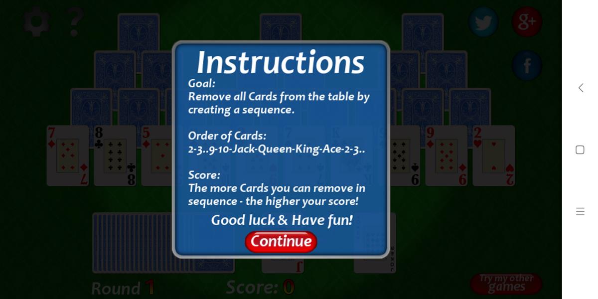 Vegas Solitaire TriPeaks Screenshot 3