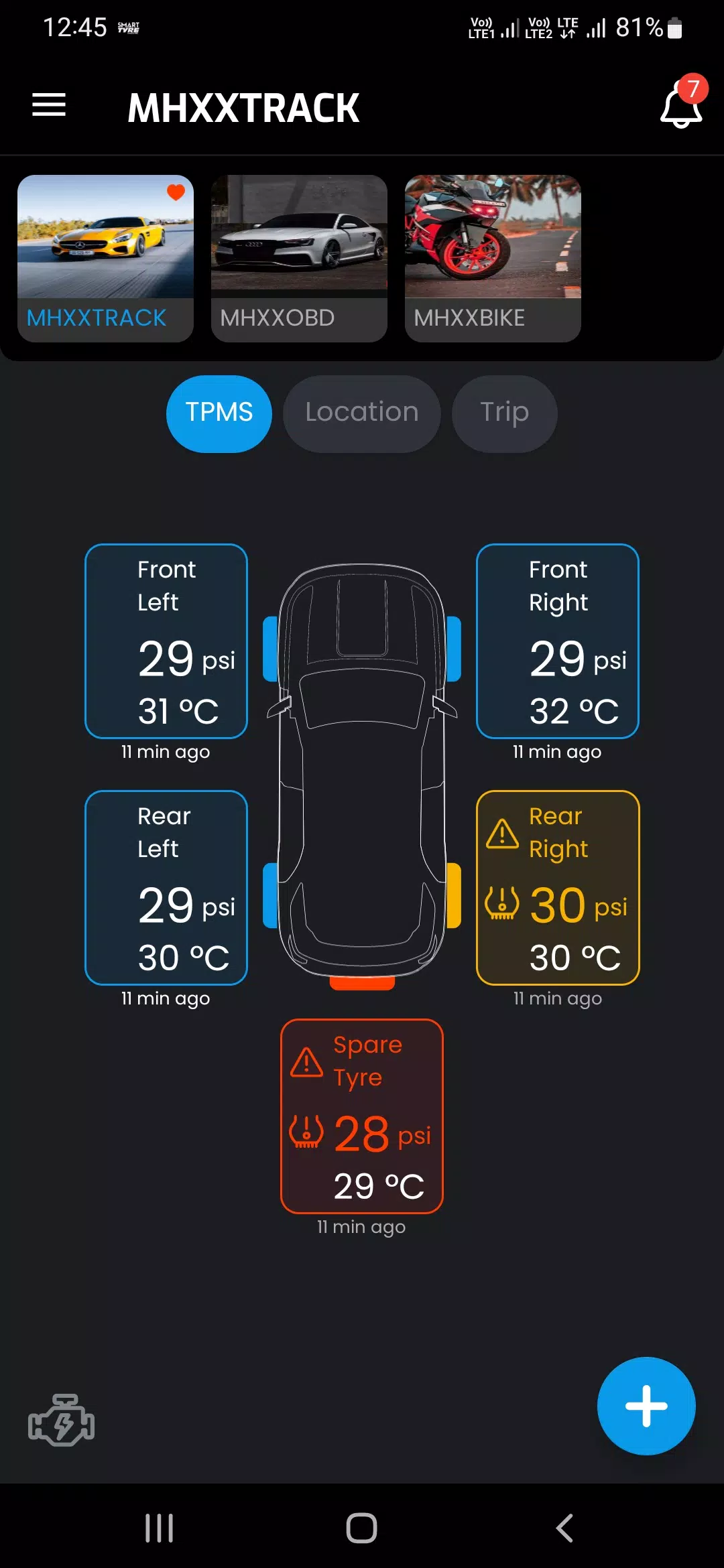 SMART TYRE CAR & BIKE Ảnh chụp màn hình 0