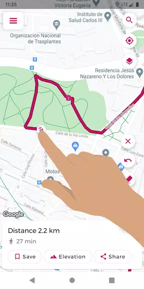 Schermata Just Draw It! - Route planner 0