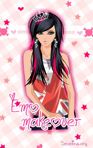 Emo dress up game 스크린샷 2