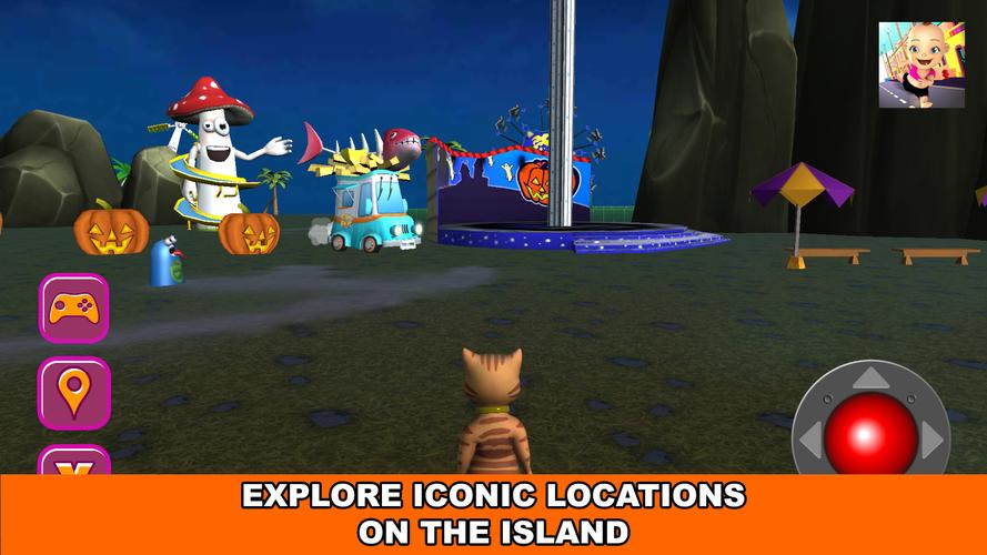 Halloween Cat Theme Park 3D應用截圖第1張