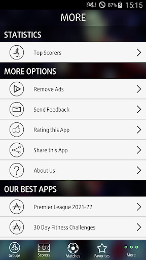 Live Scores for Champions League Скриншот 2