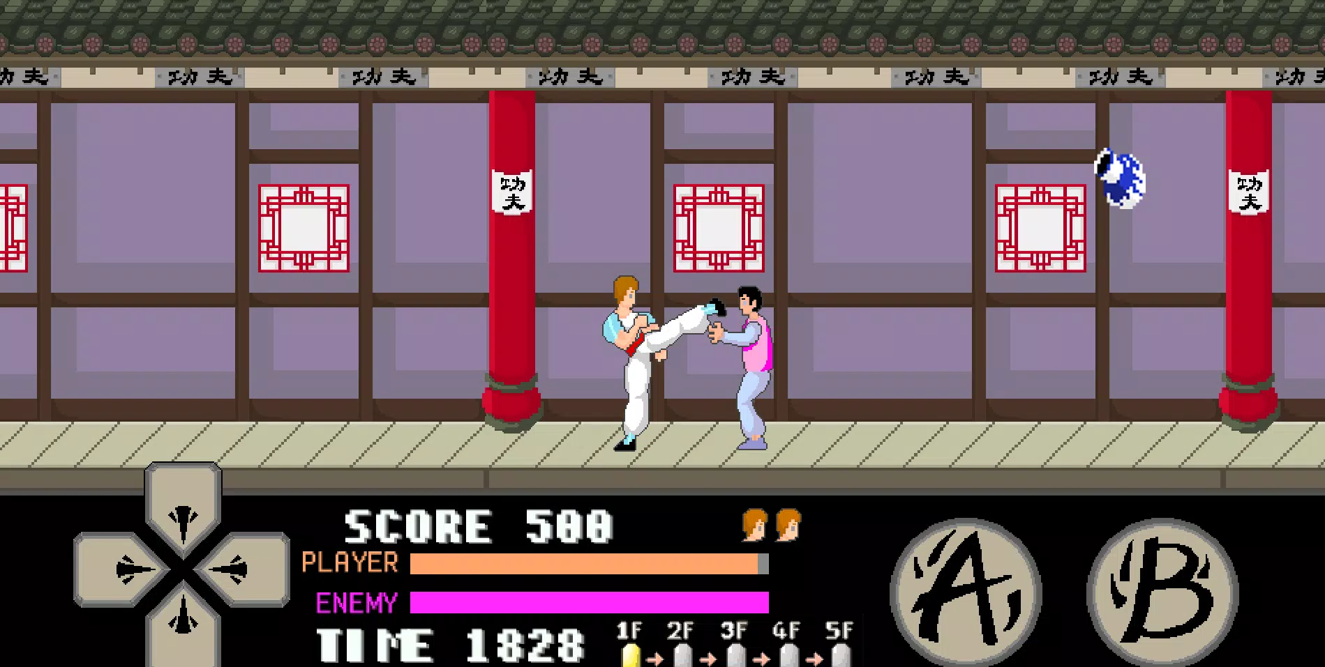 kung fu master arcade Captura de tela 1