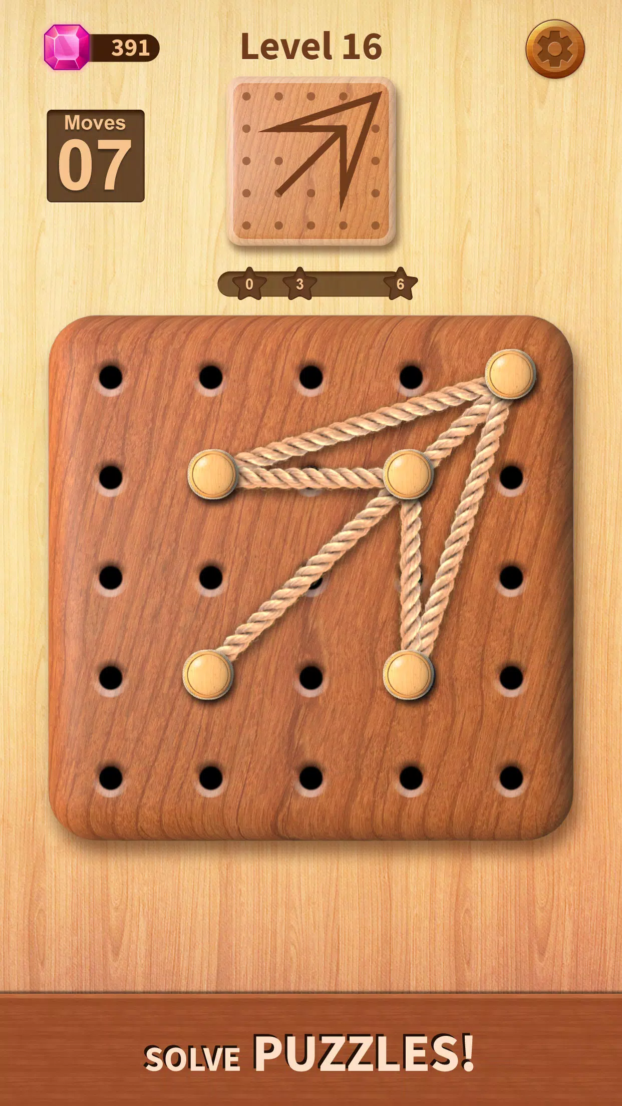 Rope Puzzle: Wooden Rope Games Screenshot 0