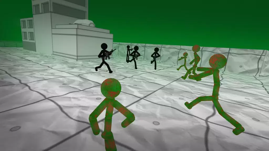 Stickman Zombie 3D Ảnh chụp màn hình 1