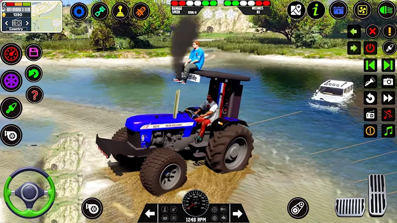 Tractor Driving Tractor Games ဖန်သားပြင်ဓာတ်ပုံ 0