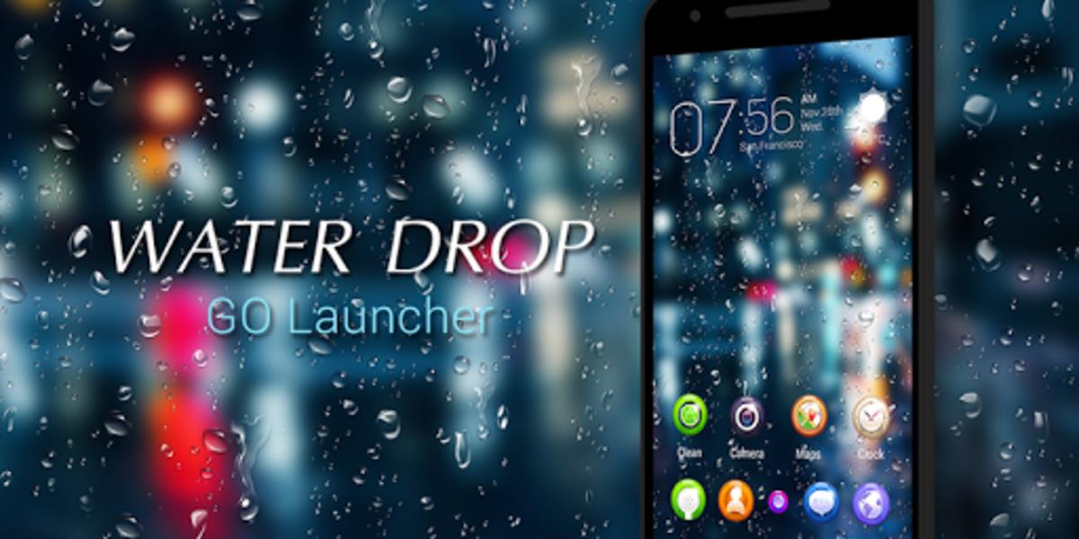 Drop Rain 3D GOLauncher EX Theme স্ক্রিনশট 0