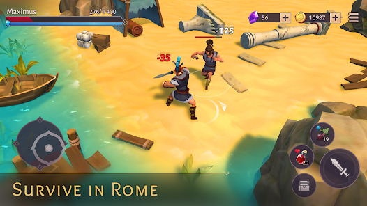 Gladiators: Survival in Rome Mod ဖန်သားပြင်ဓာတ်ပုံ 2