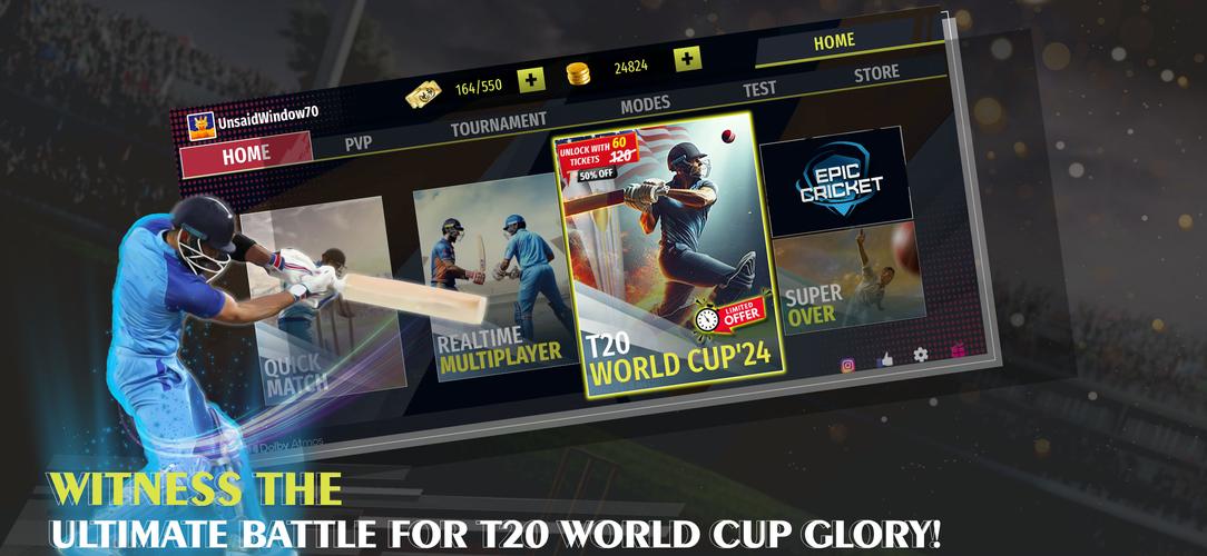 Epic Cricket Captura de pantalla 0