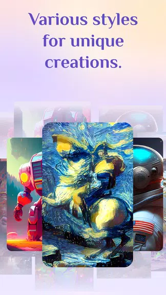 Schermata Dream AI Art Generator Wonder 1