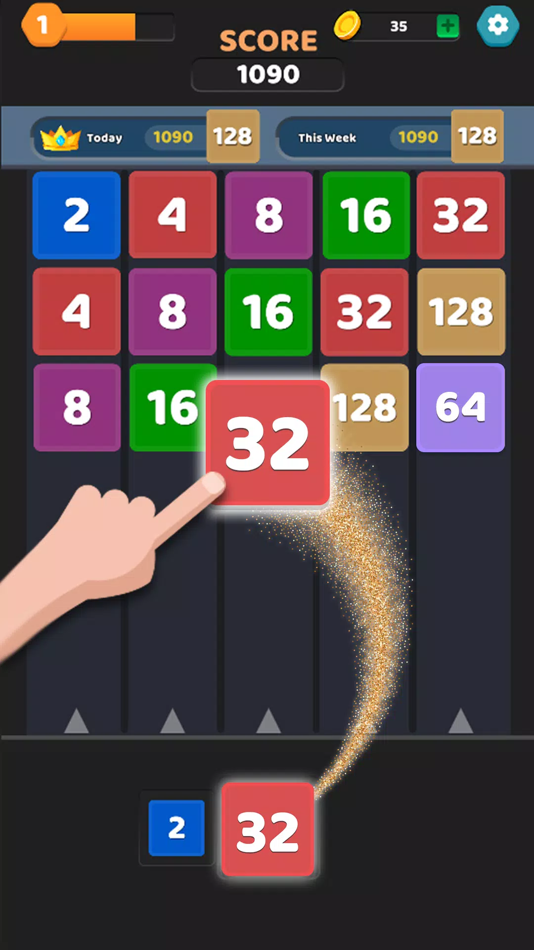 Merge Puzzle Games: Number Up স্ক্রিনশট 0