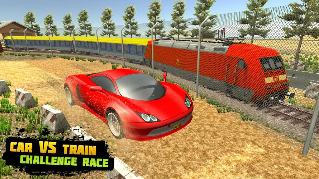 Schermata Train Racing 3d- Bus Vs Train 3