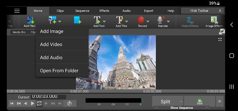 VideoPad Video Editor Schermafbeelding 2