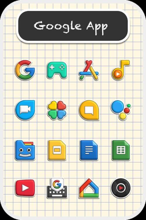 Schermata Poppin icon pack Mod 1