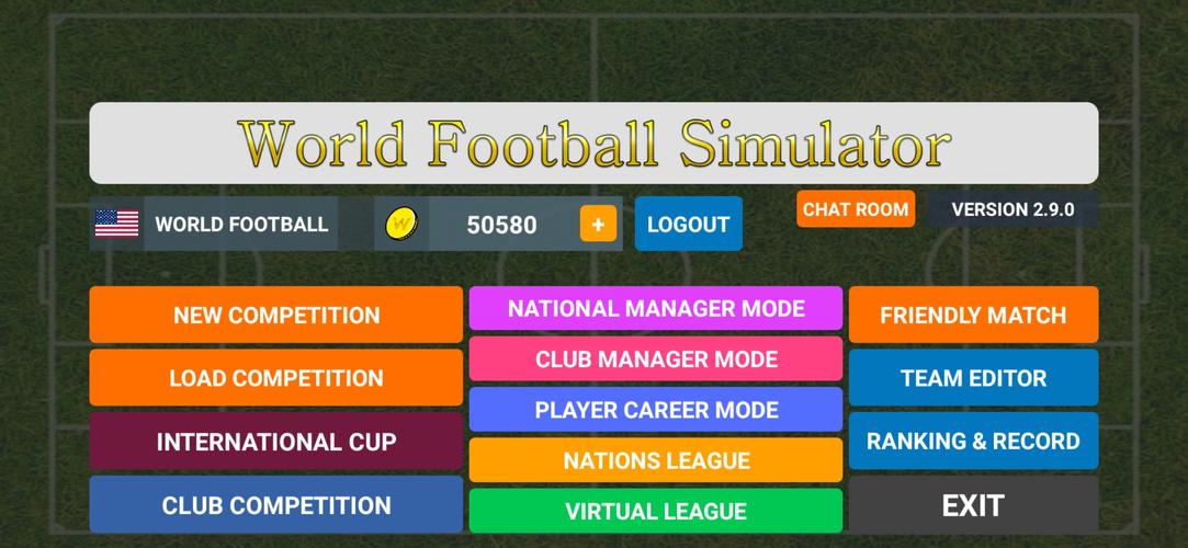 World Football Simulator 스크린샷 0