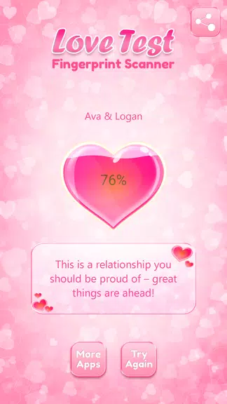 Love Compatibility Test Fingerprint Schermafbeelding 1