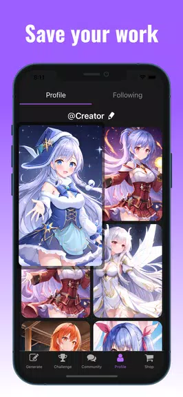 AI Image Generator - Anime Art Ảnh chụp màn hình 3