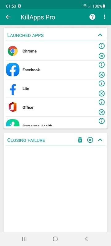 Killapps: 앱 닫기 스크린샷 0