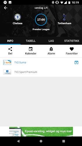 TVkampen.com sport på TV Zrzut ekranu 1