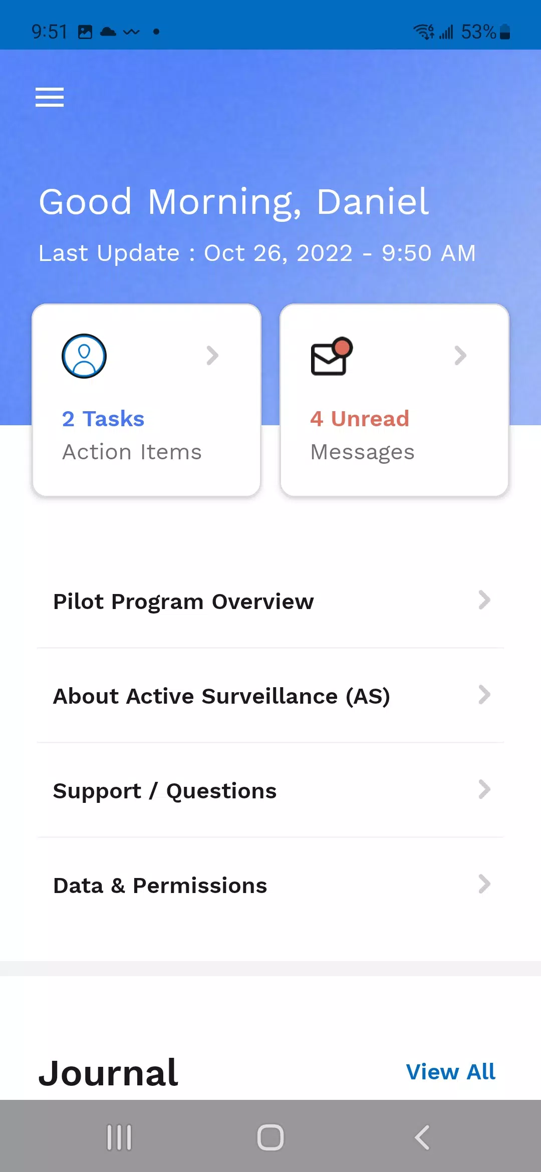 Wave Active Surveillance App Screenshot 1