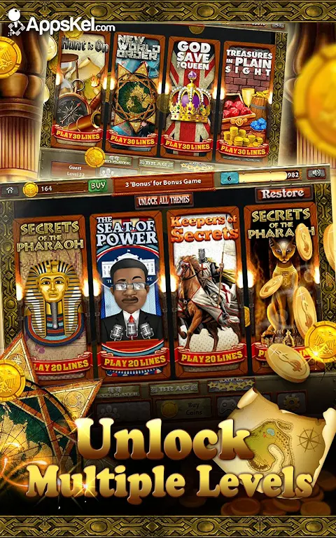 Lost Kingdom Treasure Slots– Las Vegas Casino Game Tangkapan skrin 2