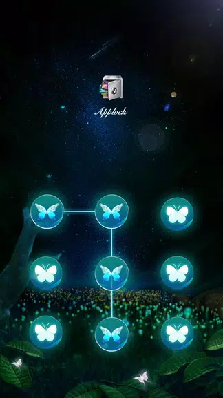 AppLock Theme Flying Butterfly スクリーンショット 0