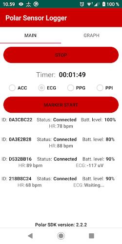 Polar Sensor Logger ဖန်သားပြင်ဓာတ်ပုံ 0