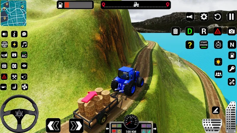 Tractor Trolly Driving Games