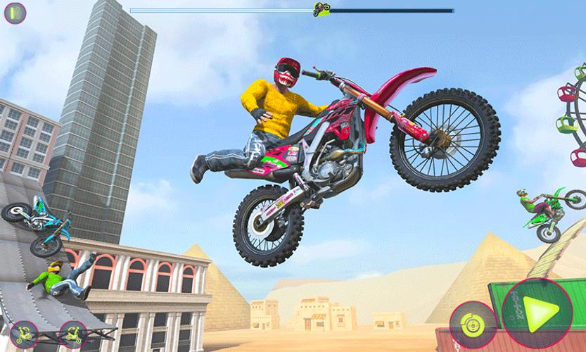 Crazy Bike Racing Stunt Game Captura de tela 1