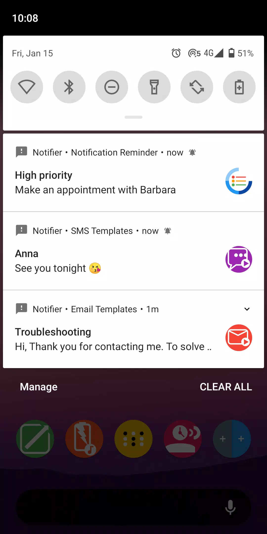 Fake Notifications Captura de pantalla 1