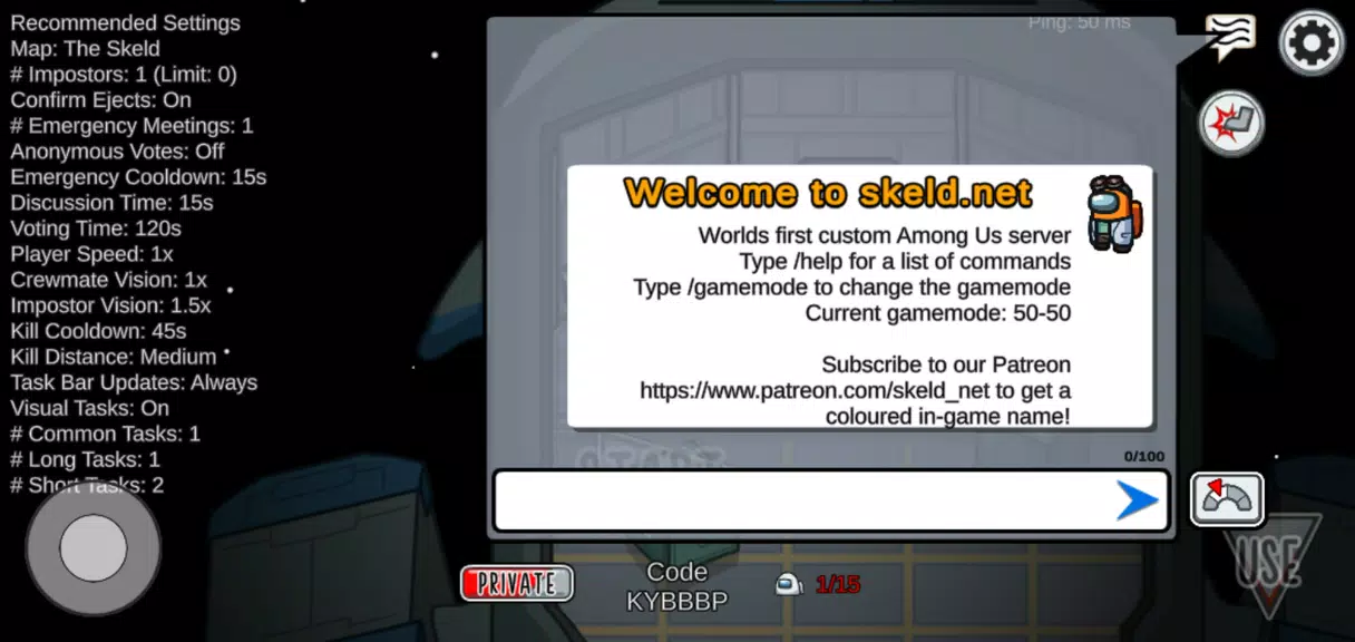 Skeld.net Among Us Mods Ảnh chụp màn hình 1
