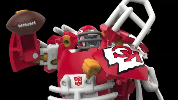Transformers NFL figure in robot mode