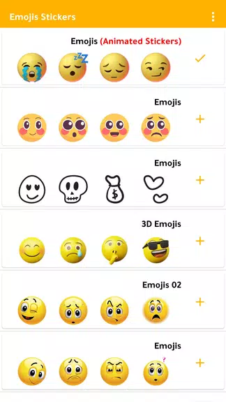 Schermata Emoji Stickers WASticker 1
