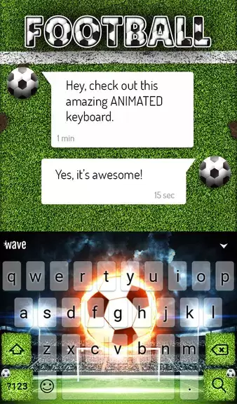 Football Keyboard & Wallpaper Zrzut ekranu 2