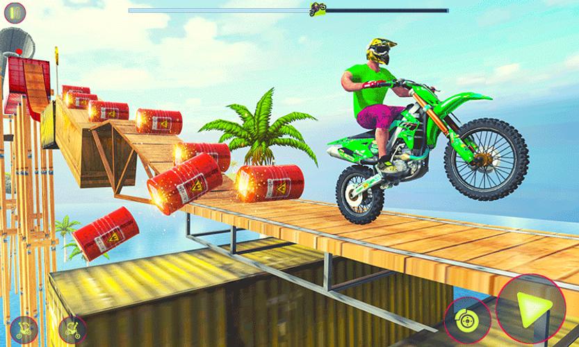 Crazy Bike Racing Stunt Game Captura de tela 3
