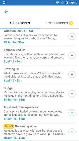 Podcast App ဖန်သားပြင်ဓာတ်ပုံ 1
