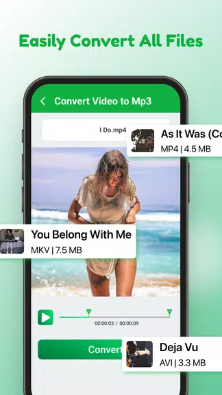 Video to MP3: Video Converter स्क्रीनशॉट 0
