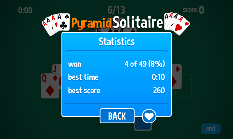 Pyramid Solitaire HD card game Capture d'écran 2